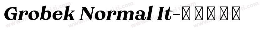 Grobek Normal It字体转换